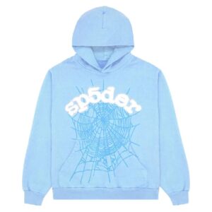 Sp5der Web Hoodie Sky Blue